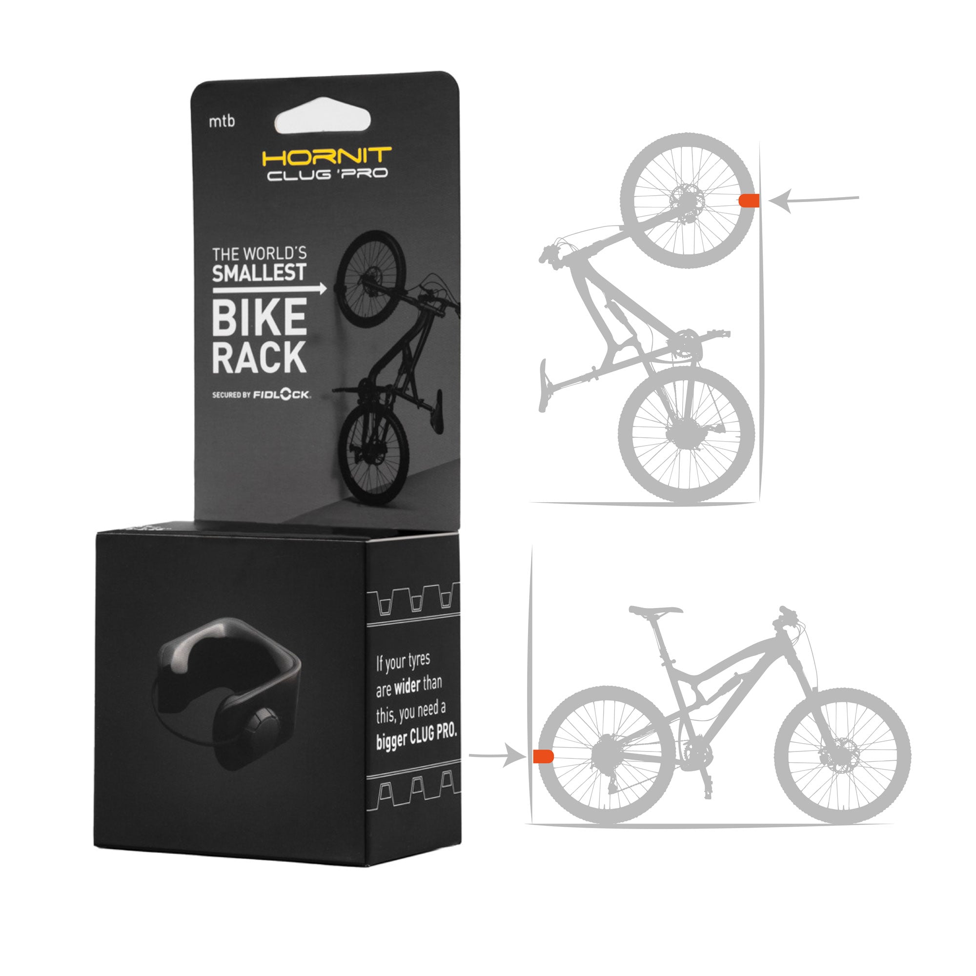 CLUG PRO mtb | The World's Smallest Bike Rack